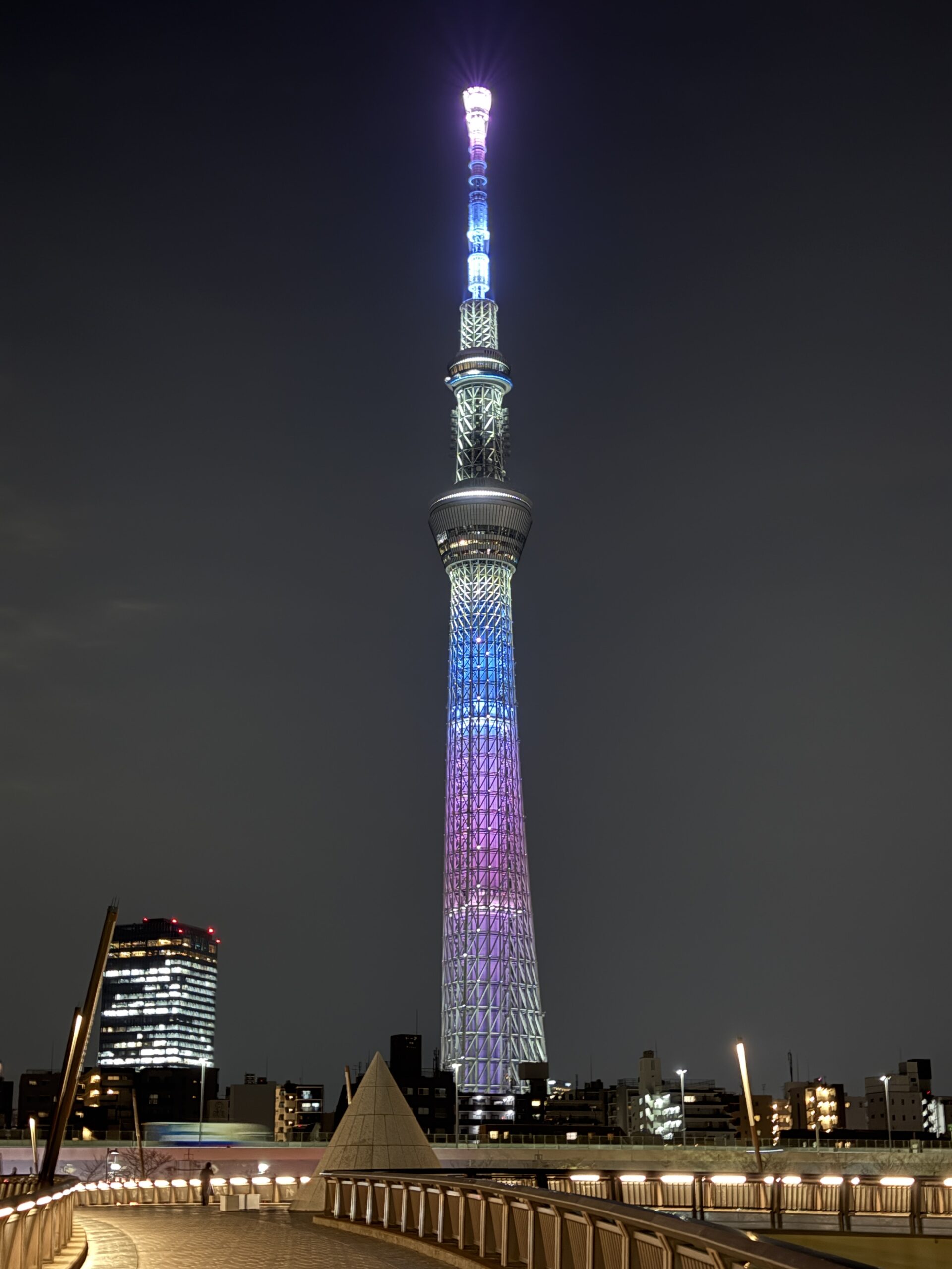 東京スカイツリー夜景・桜橋・ランニング